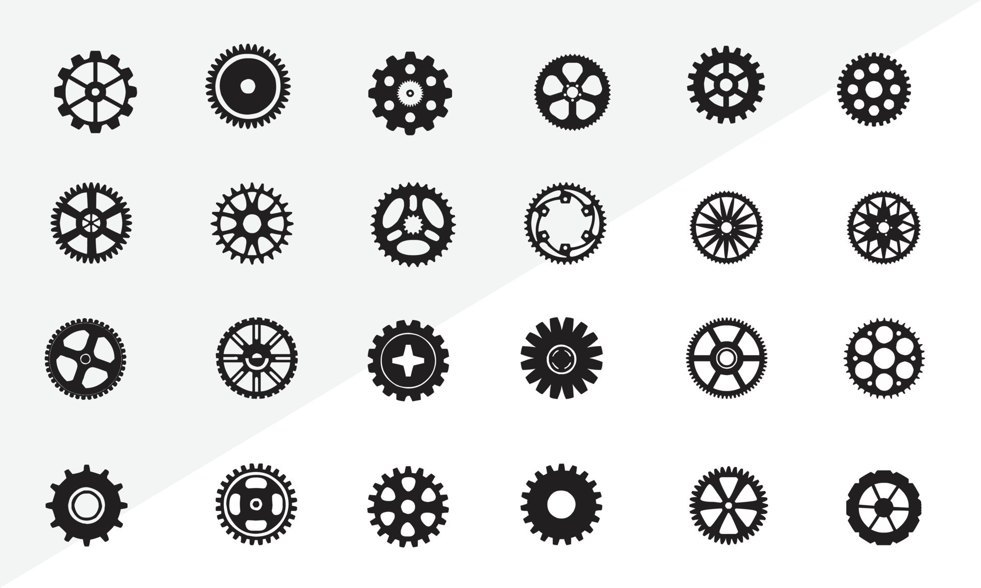 Gear Icon set vector template 7476692 Vector Art at Vecteezy