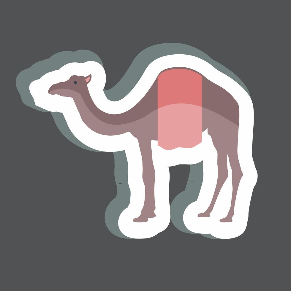 Sticker Camel. suitable for animal symbol. simple design editable. design template vector. simple symbol illustration vector