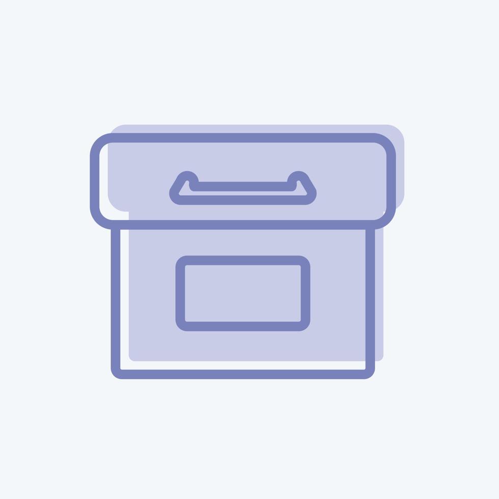 Icon Archive. suitable for Web Interface symbol. two tone style. simple design editable. design template vector. simple symbol illustration vector