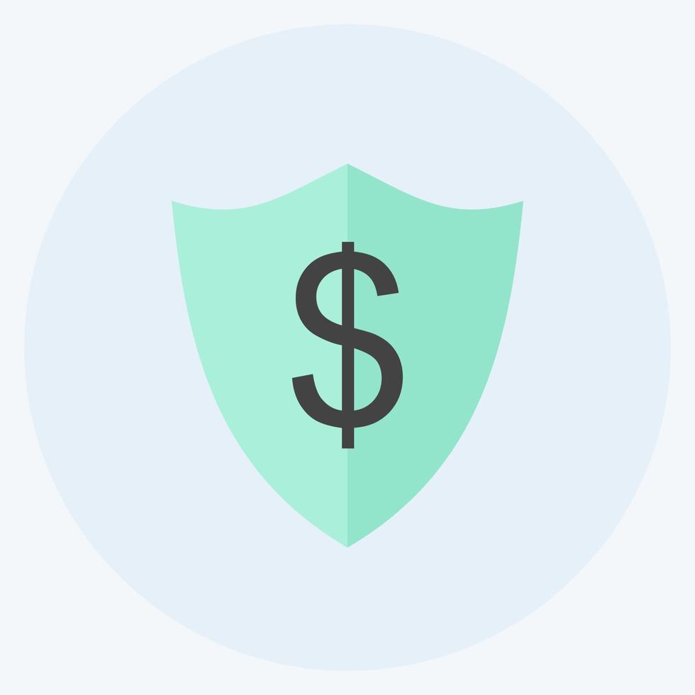 Icon Insurance. suitable for digital web symbol. flat style. simple design editable. design template vector. simple symbol illustration vector