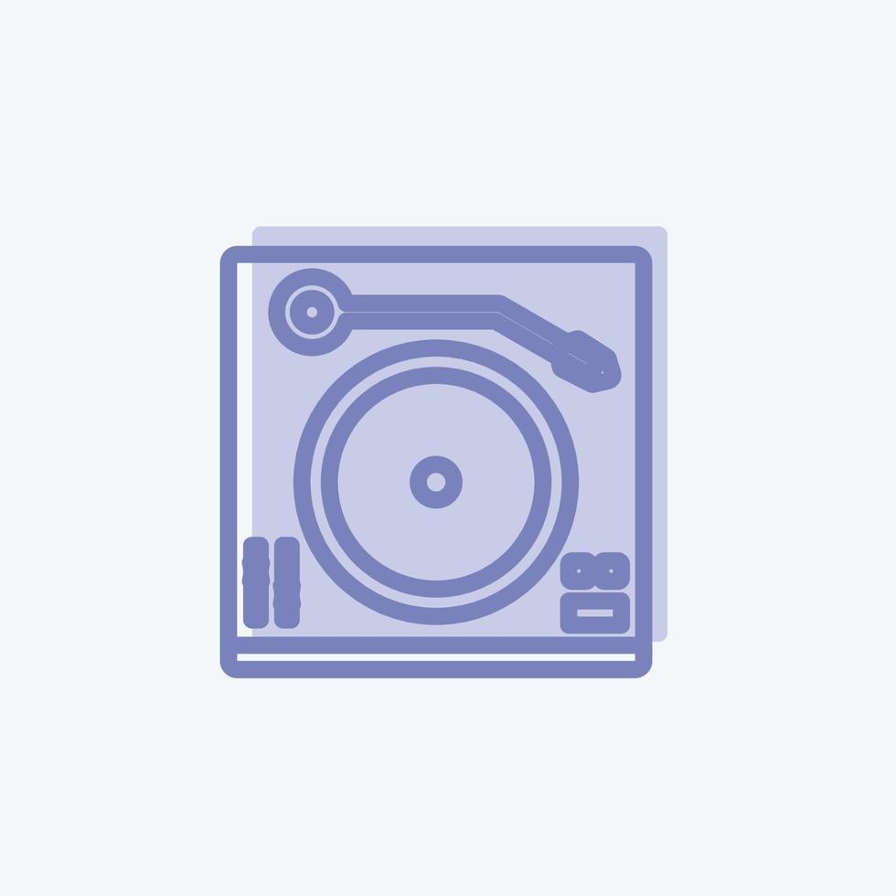 Icon Turntable. suitable for Home symbol. two tone style. simple design editable. design template vector. simple symbol illustration vector