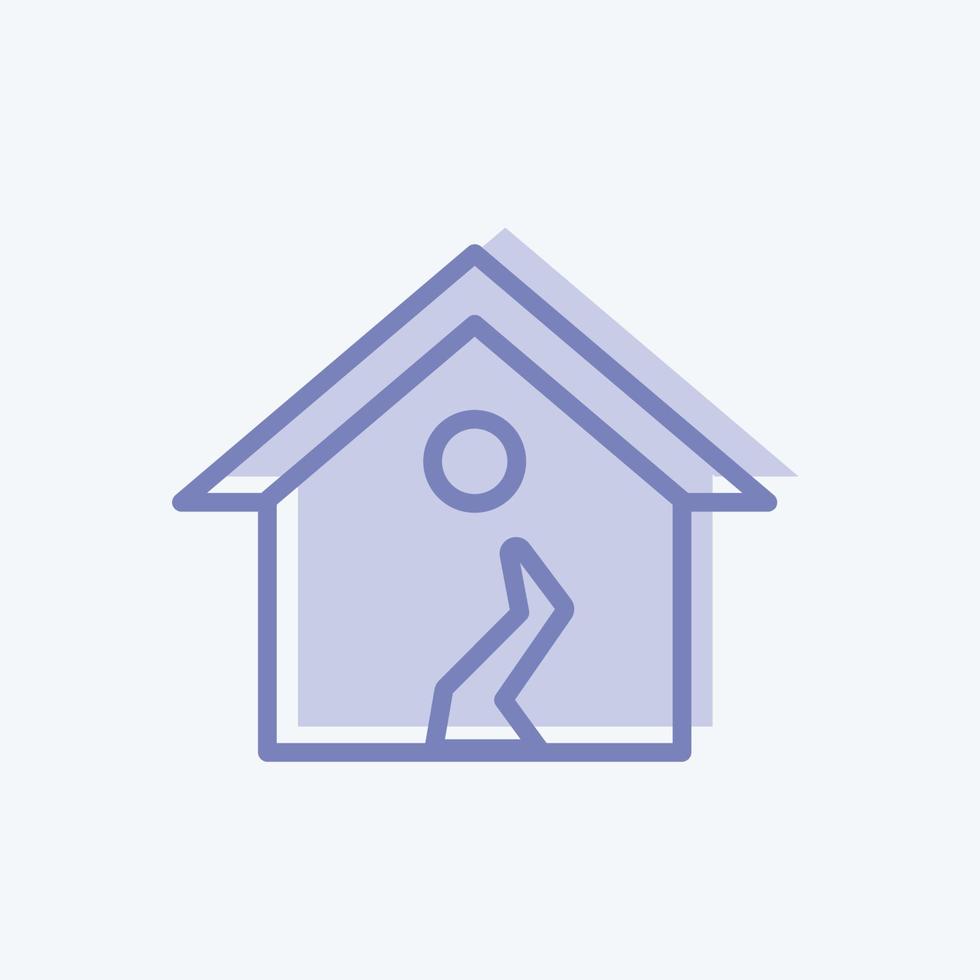 Icon Earthquake I. suitable for disasters symbol. two tone style. simple design editable. design template vector. simple symbol illustration vector