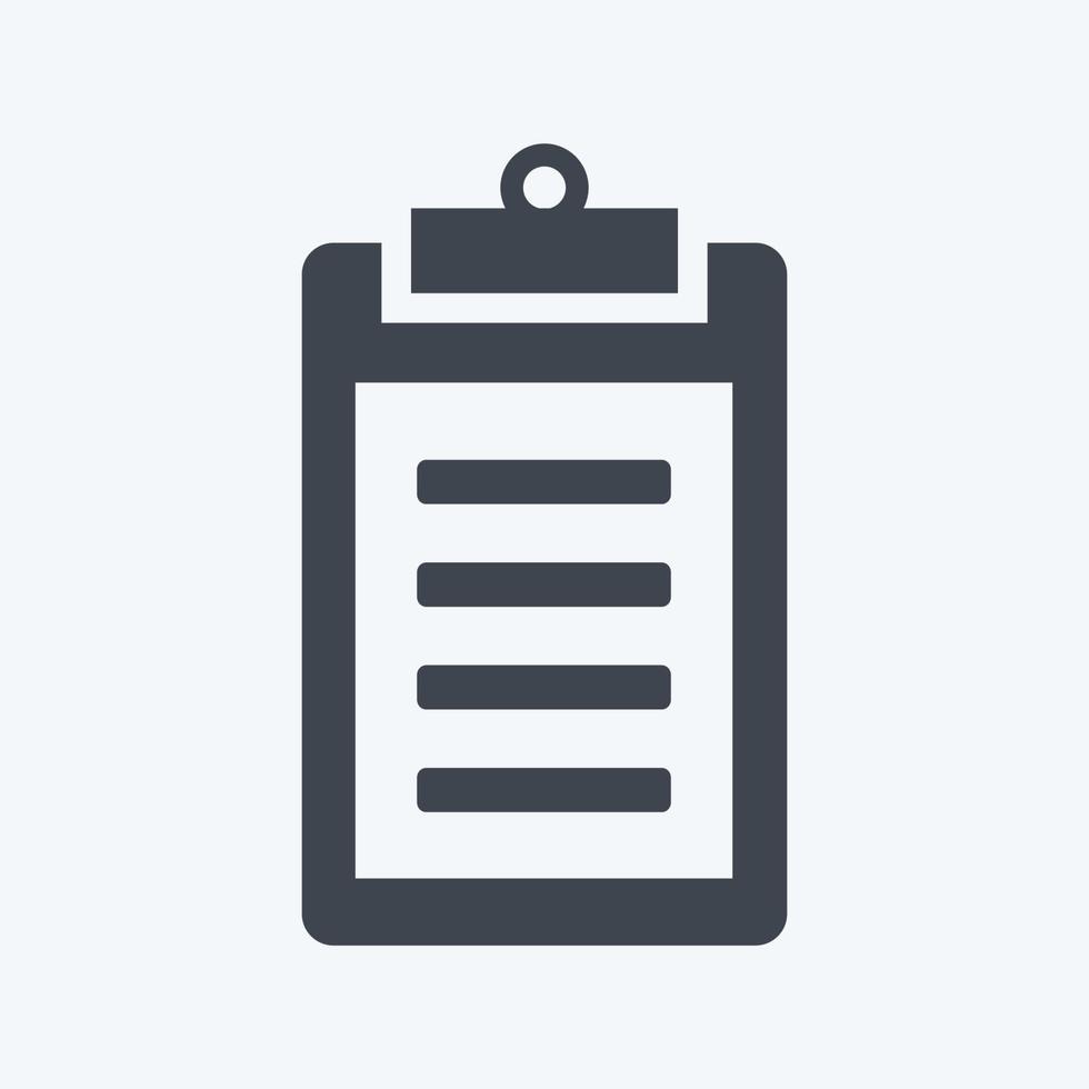 Icon Invoice. suitable for Education symbol. glyph style. simple design editable. design template vector. simple symbol illustration vector