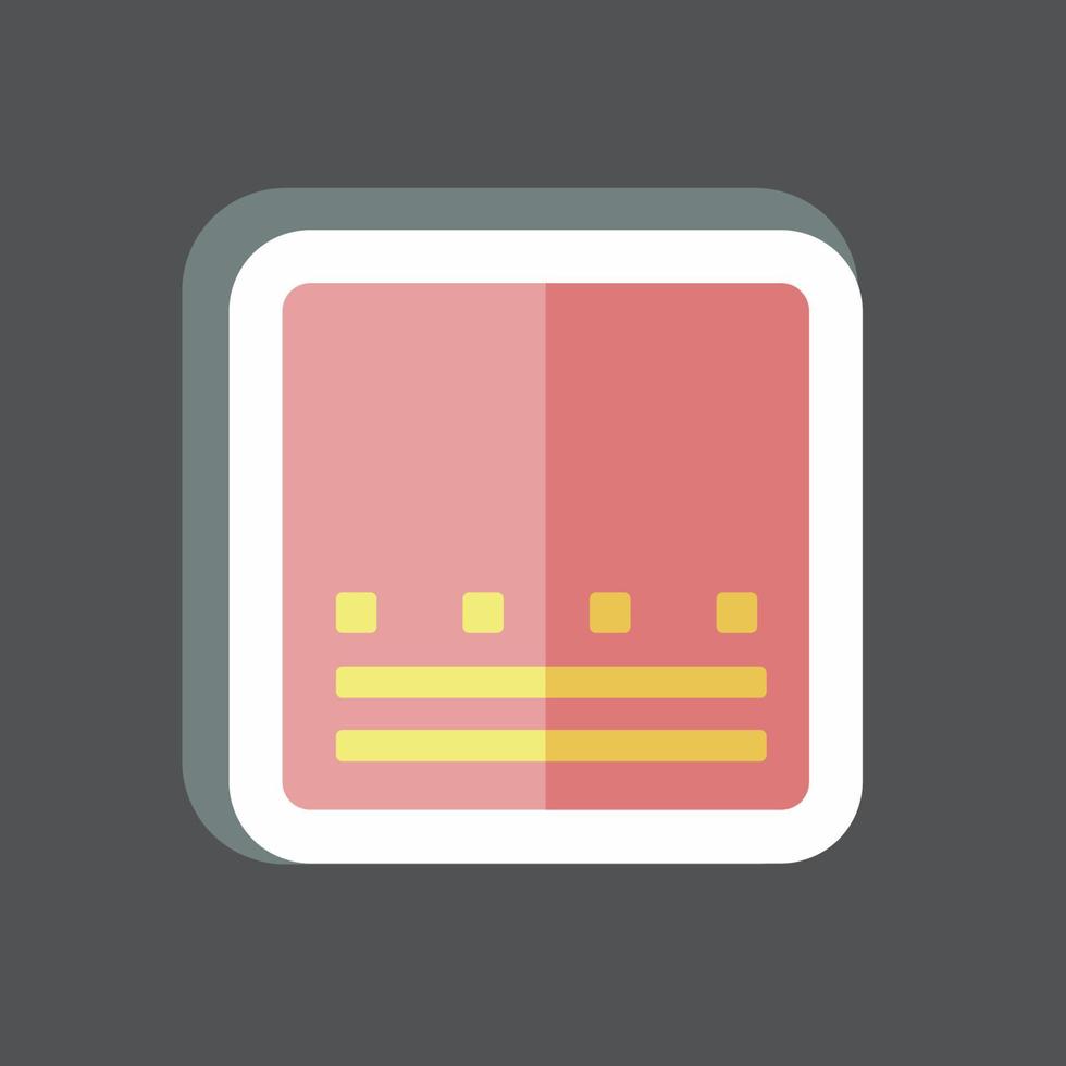Sticker Gradient. suitable for Photo Editing symbol. simple design editable. design template vector. simple symbol illustration vector