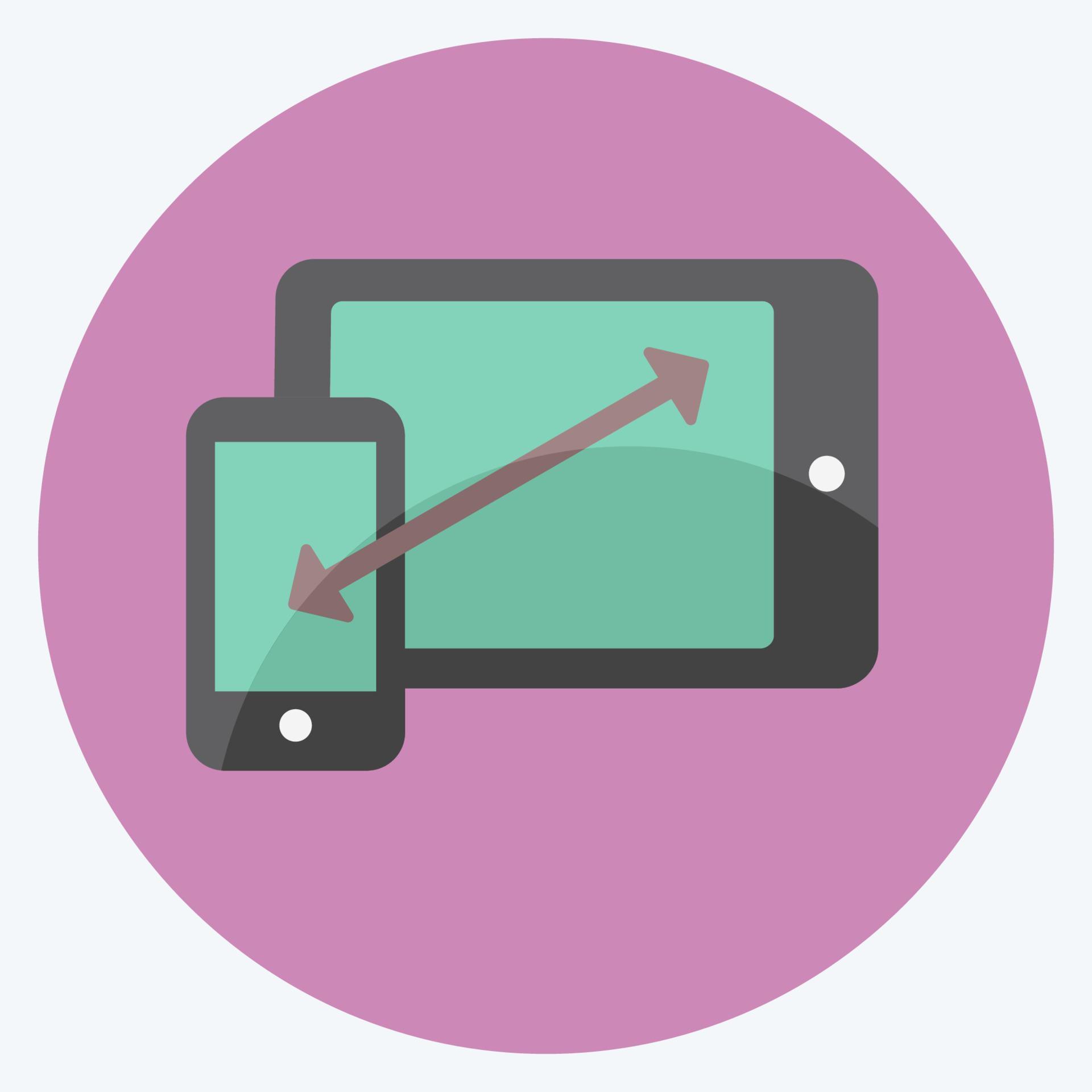 Icon Responsiveness. suitable for Programming symbol. flat style ...