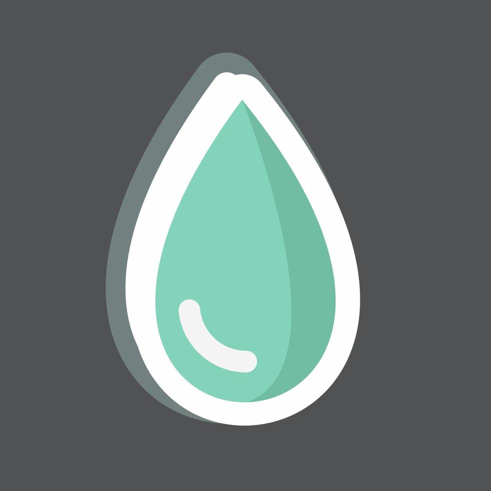 Sticker Drop. suitable for Spa symbol. simple design editable. design template vector. simple symbol illustration vector