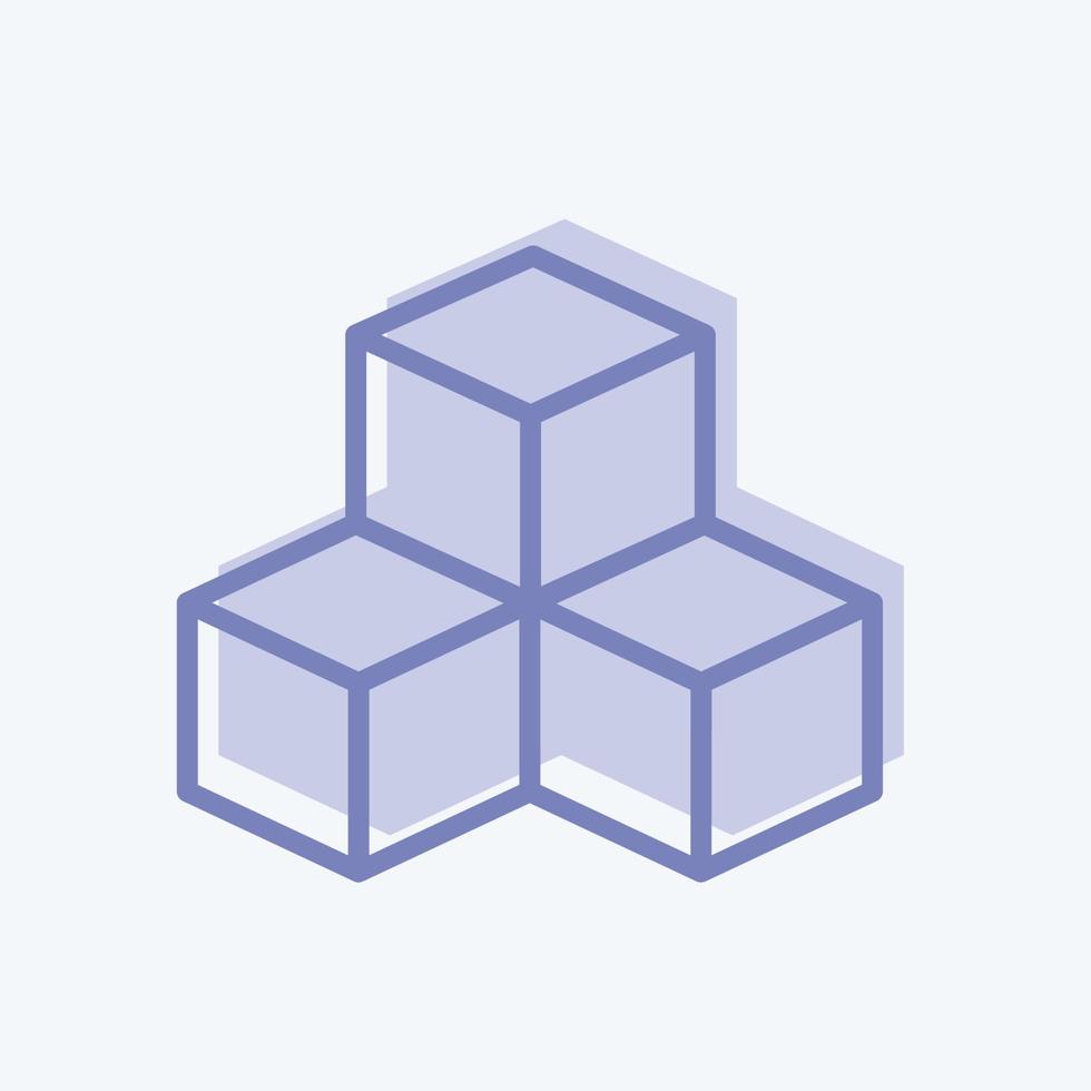 Icon Infrastructure. suitable for Community symbol. two tone style. simple design editable. design template vector. simple symbol illustration vector