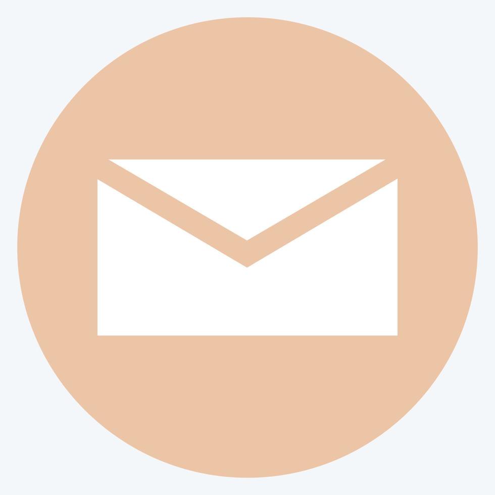 Icon Mail. suitable for Mobile Apps symbol. color mate style. simple design editable. design template vector. simple symbol illustration vector