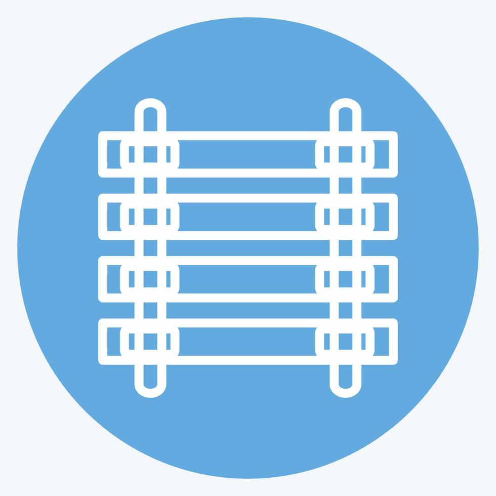Icon Rails. suitable for Wild West symbol. blue eyes style. simple design editable. design template vector. simple symbol illustration vector