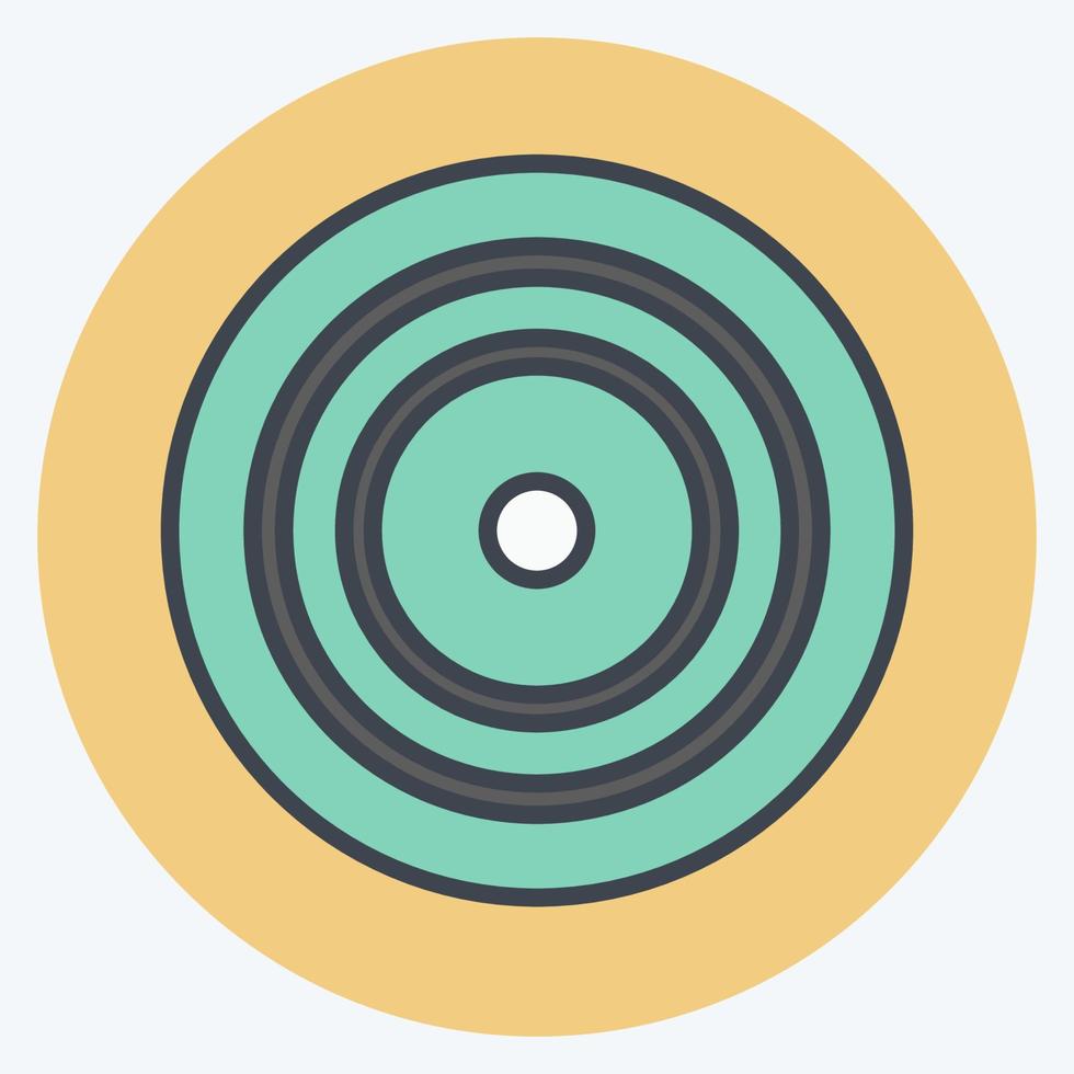 Icon Strategic Focus. suitable for Community symbol. color mate style. simple design editable. design template vector. simple symbol illustration vector