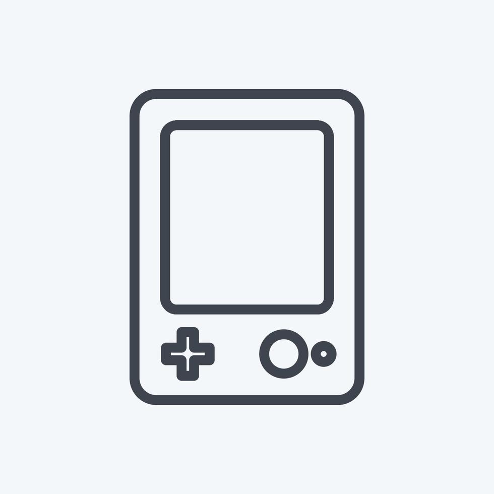 Icon Brick Game. suitable for Toy symbol. line style. simple design editable. design template vector. simple symbol illustration vector