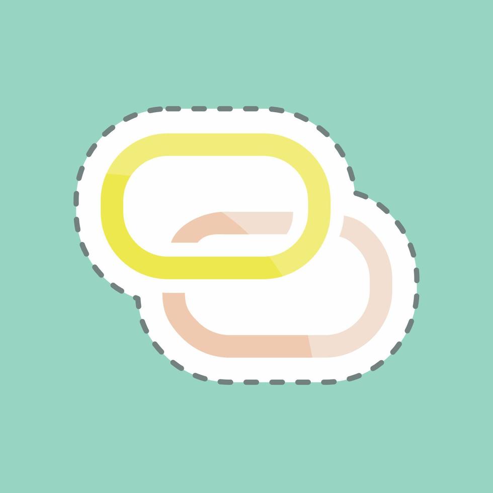 Sticker line cut Personal Hotspot. suitable for Mobile Apps symbol. simple design editable. design template vector. simple symbol illustration vector