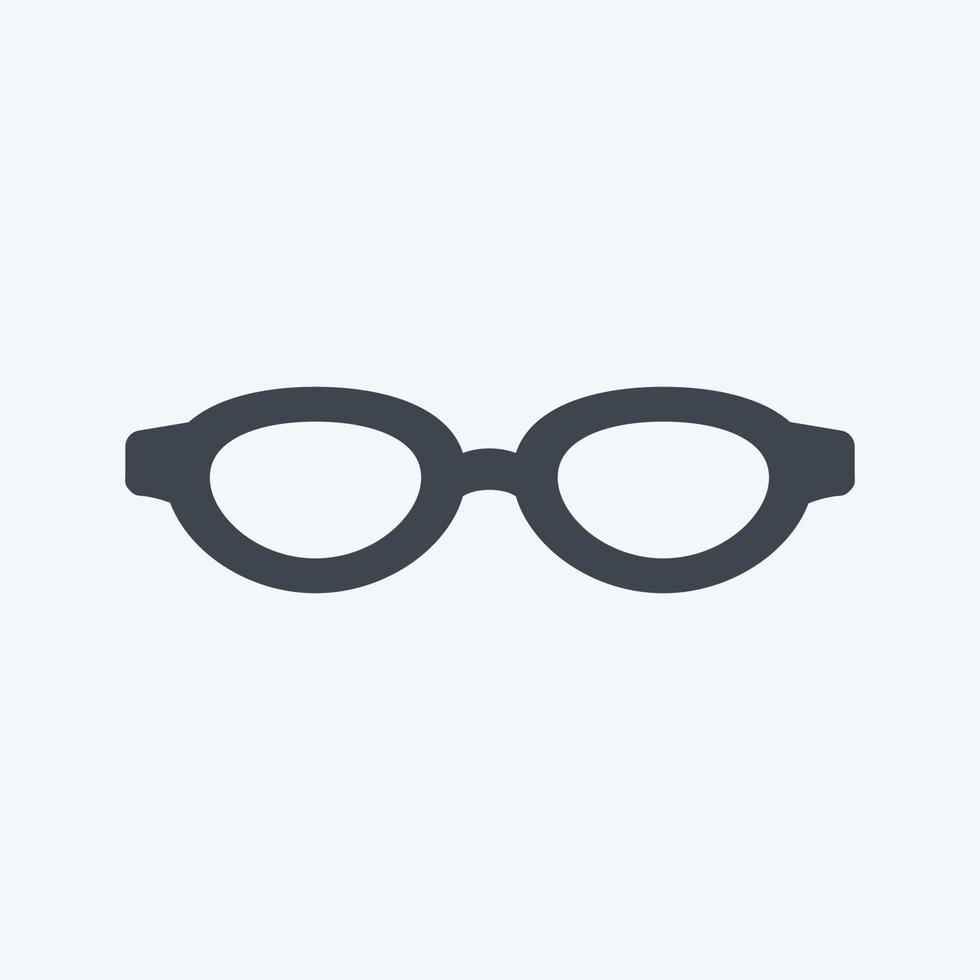 Icon Sunglasses. suitable for men accessories symbol. glyph style. simple design editable. design template vector. simple symbol illustration vector