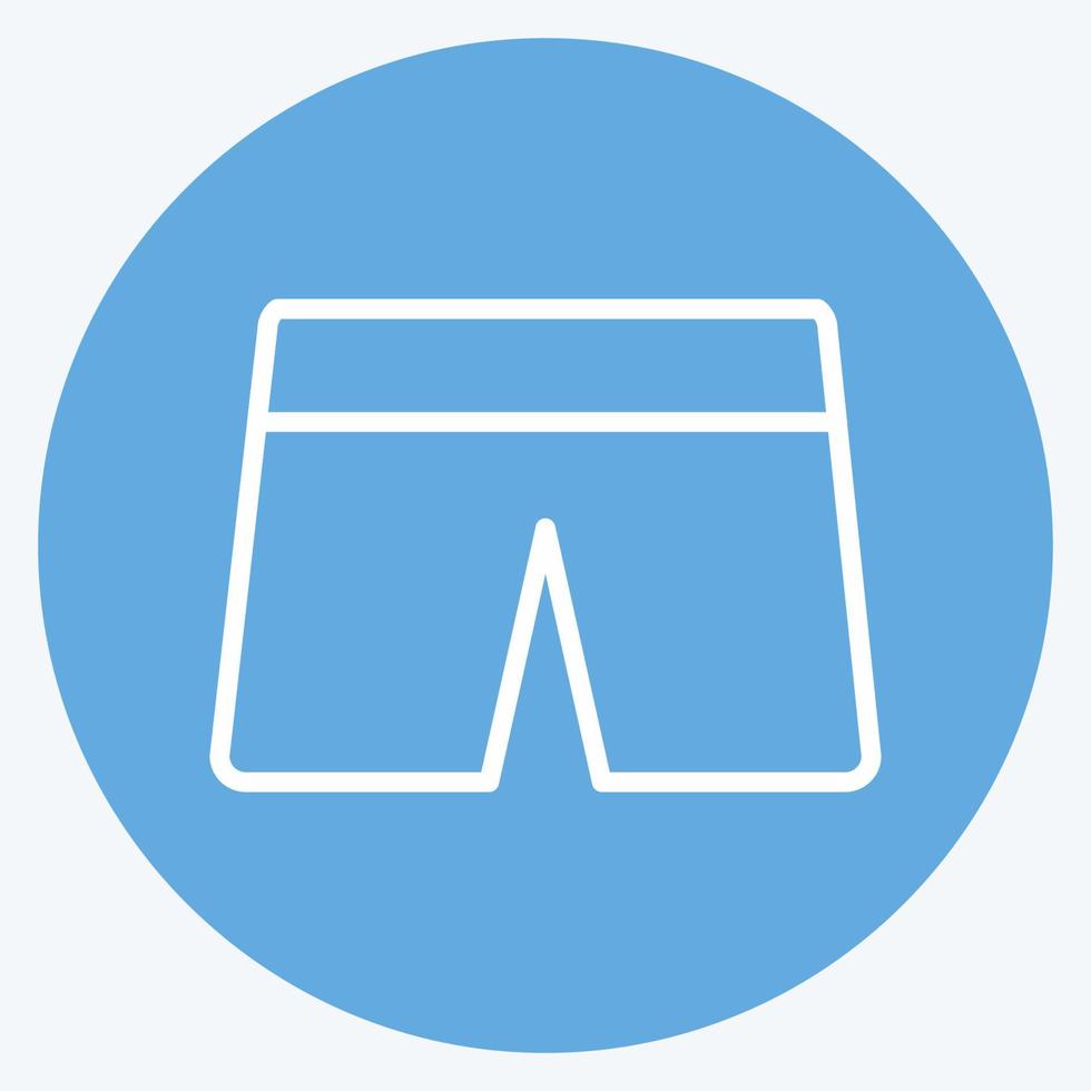 Icon Baby Shorts. suitable for Baby symbol. blue eyes style. simple design editable. design template vector. simple symbol illustration vector