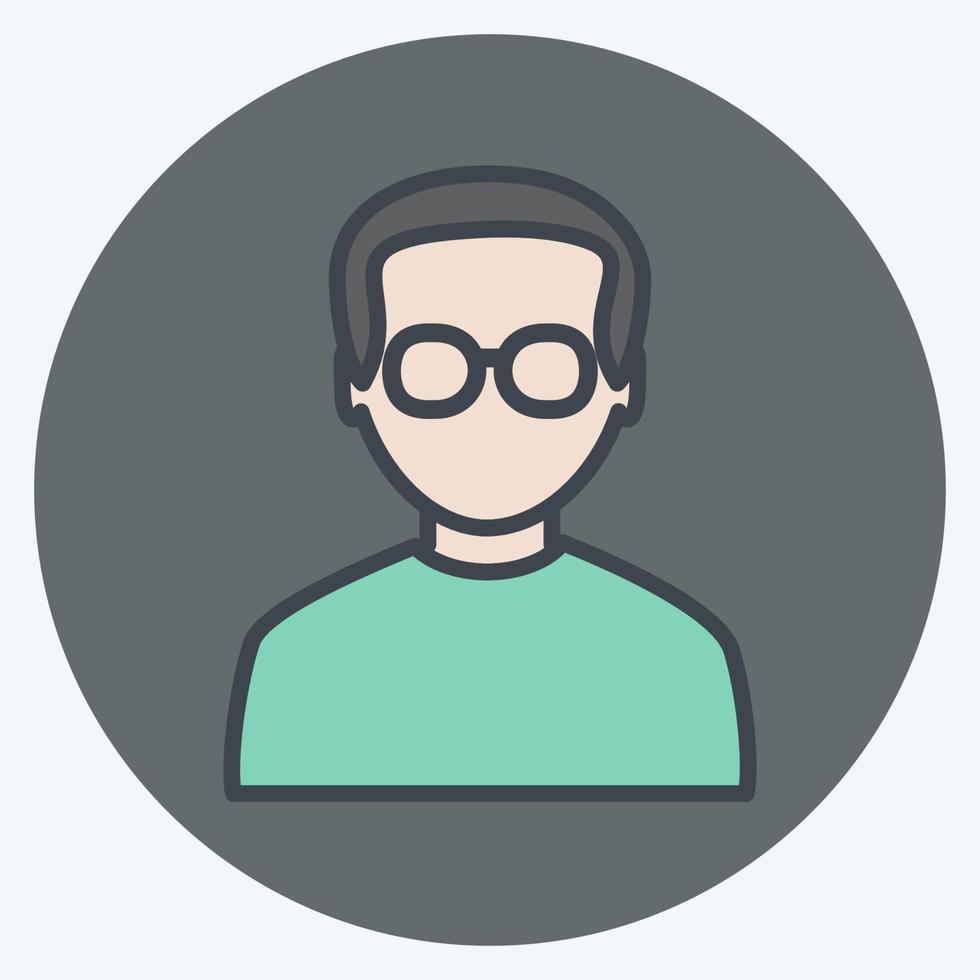 Icon Programmer. suitable for Programming symbol. color mate style. simple design editable. design template vector. simple symbol illustration vector