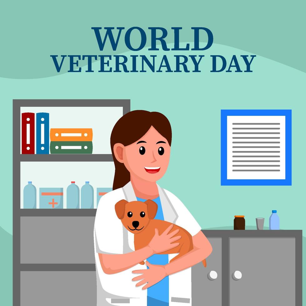 Veterinary Day Concept vector