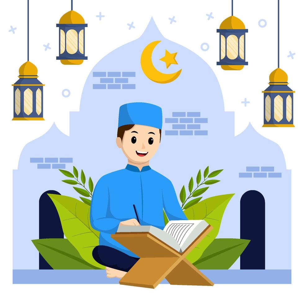 Fasting Month Concept vector