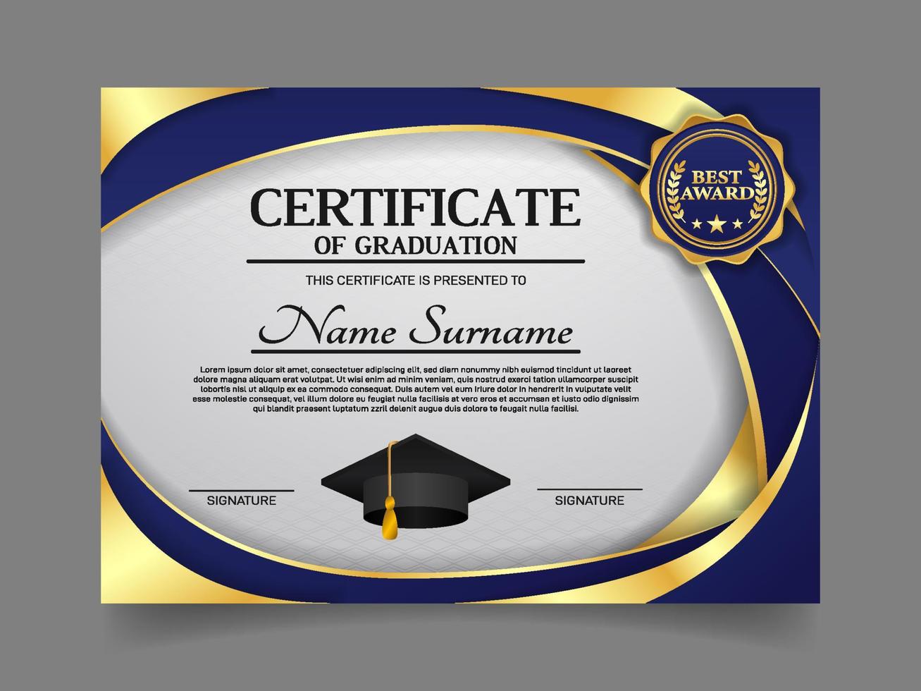 Education Graduation Certificate vector