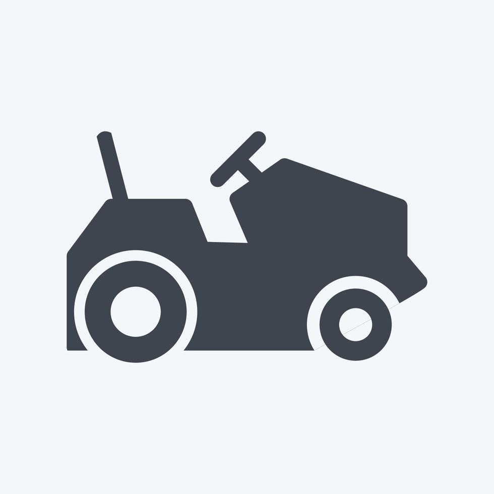 Icon Farm Vehicles. suitable for Garden symbol. glyph style. simple design editable. design template vector. simple symbol illustration vector