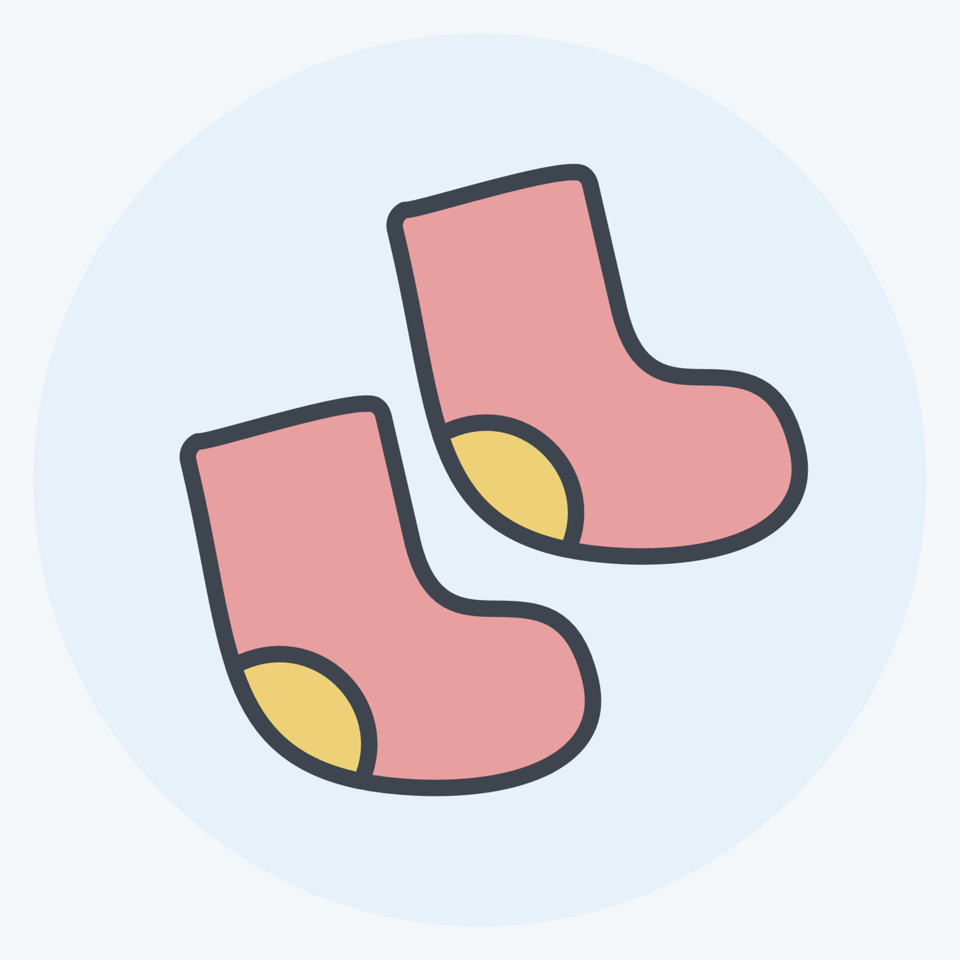 Baby Socks Generic Outline Color icon