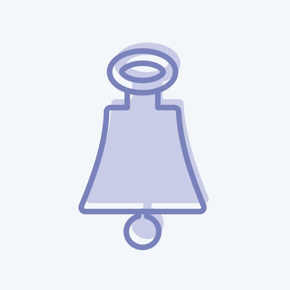 Icon Bell. suitable for Sea symbol. two tone style. simple design editable. design template vector. simple symbol illustration vector