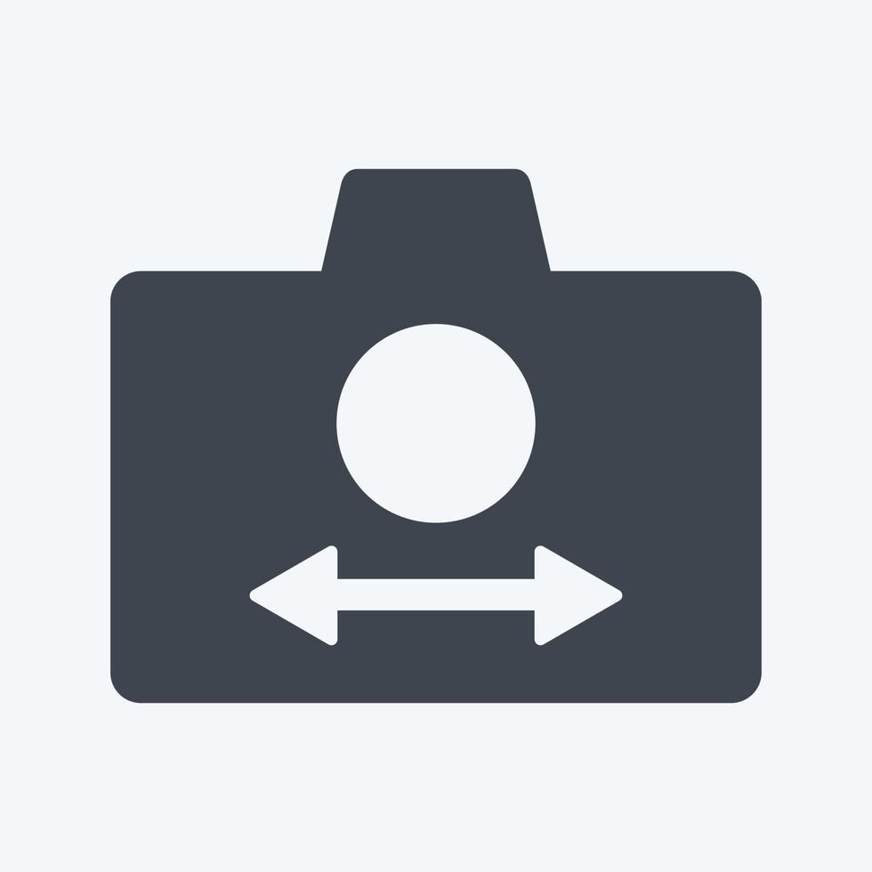 Icon Switch Camera. suitable for Photo Editing symbol. glyph style. simple design editable. design template vector. simple symbol illustration vector