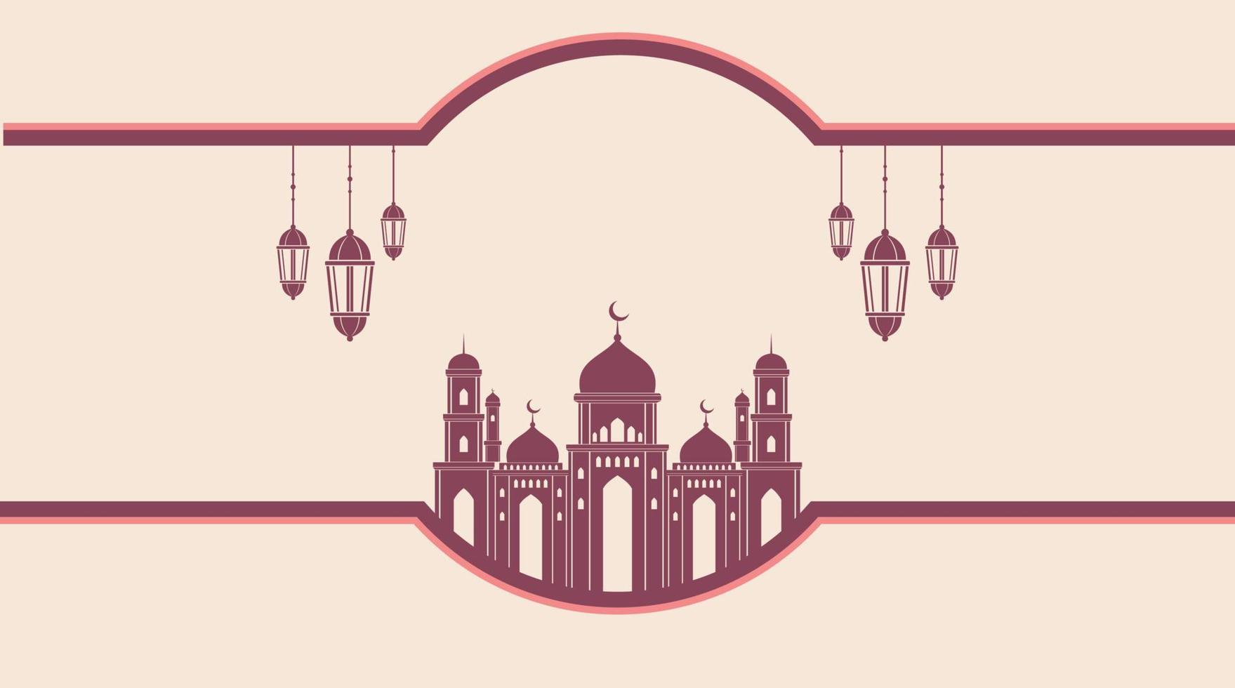 fondo islámico. fondo de eid mubarak. fondo de ramadán kareem. vector