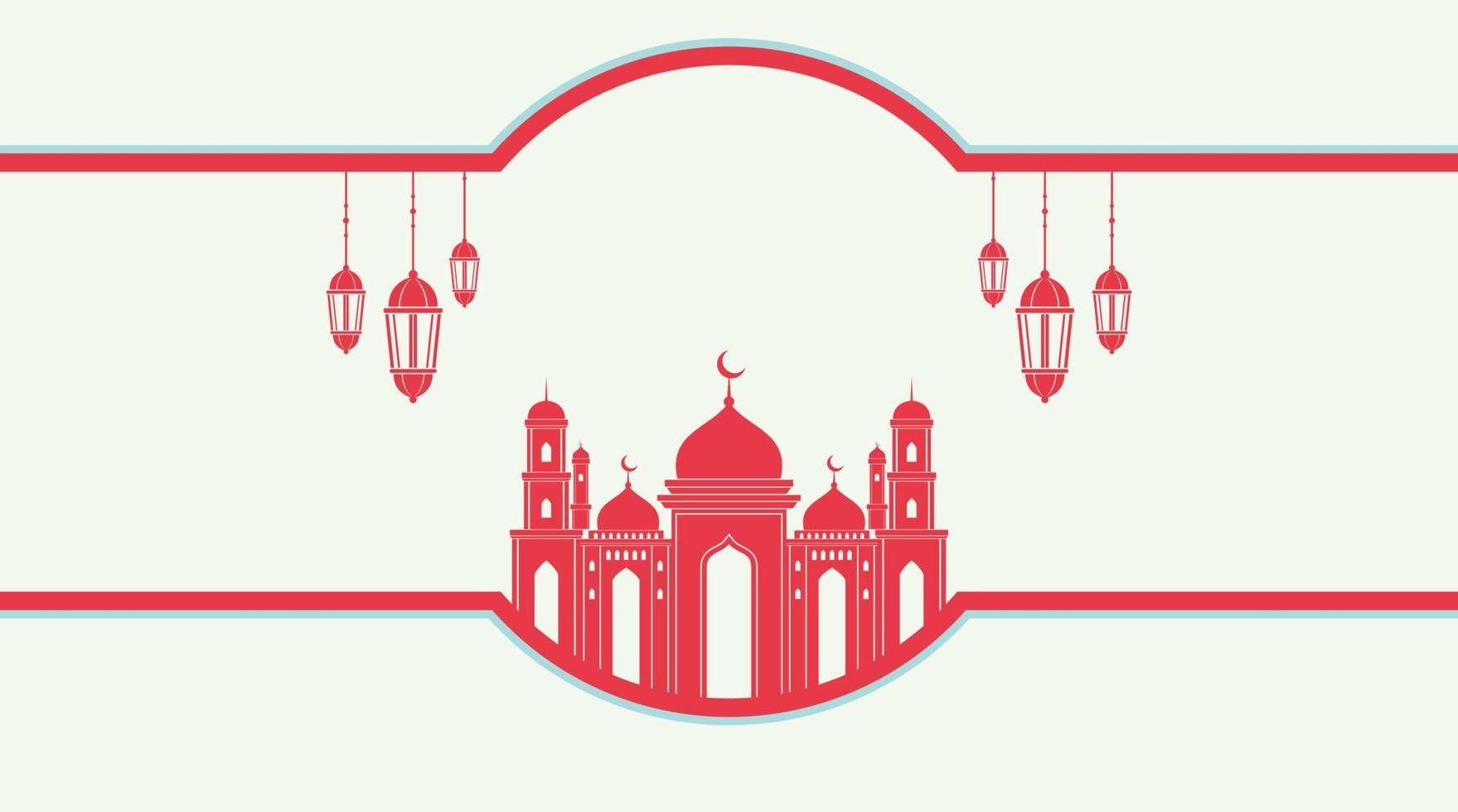 fondo islámico. fondo de eid mubarak. fondo de ramadán kareem. vector