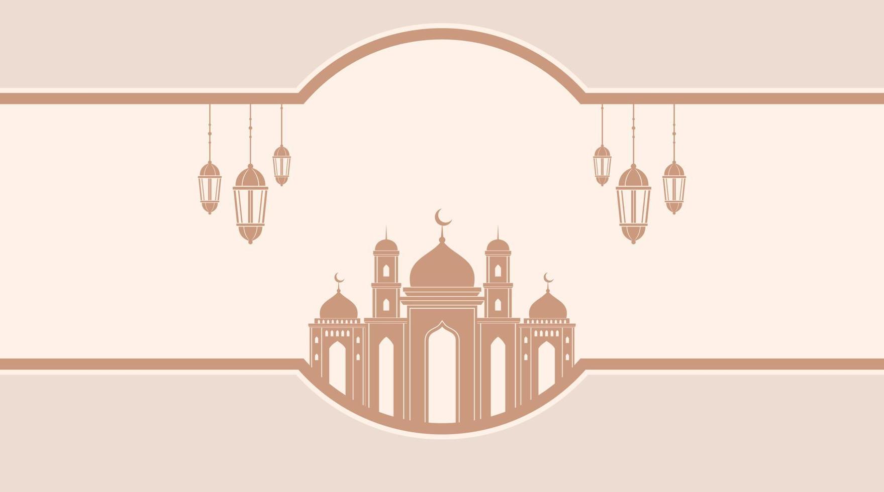 Islamic Background. Eid Mubarak Background. Ramadan Kareem Background. vector