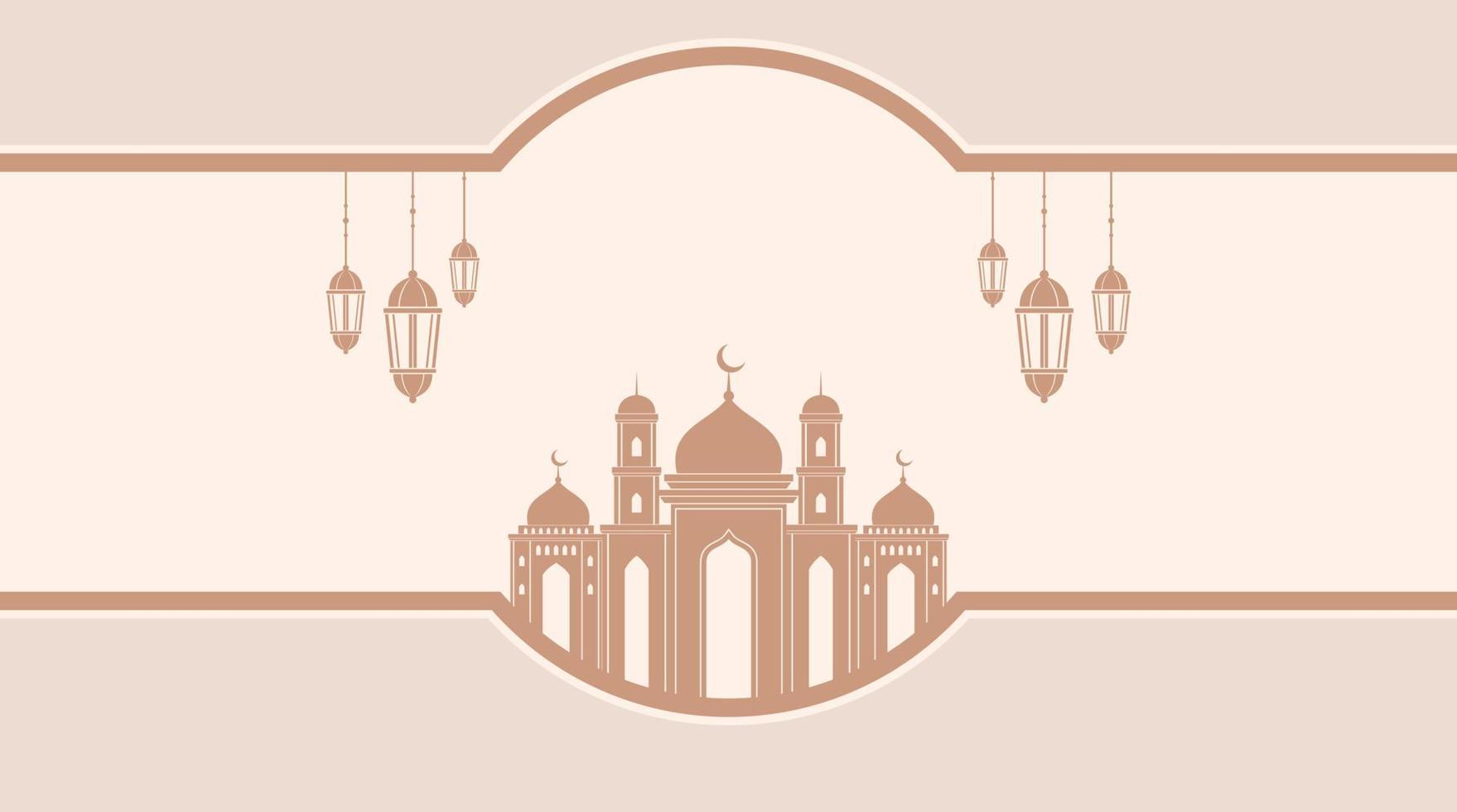 Islamic Background. Eid Mubarak Background. Ramadan Kareem Background. vector