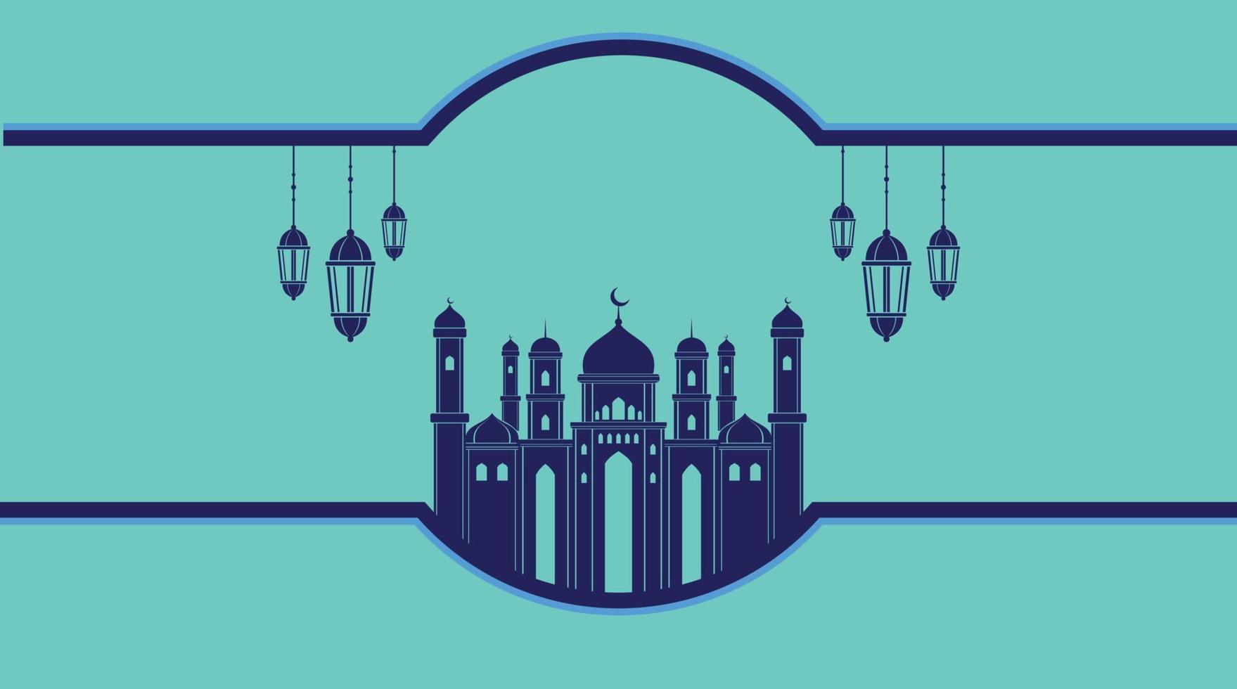 fondo islámico. fondo de eid mubarak. fondo de ramadán kareem. vector