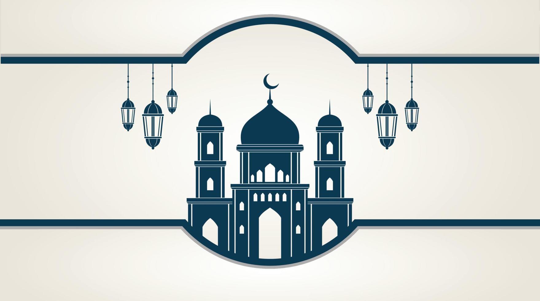 fondo islámico. fondo de eid mubarak. fondo de ramadán kareem. vector