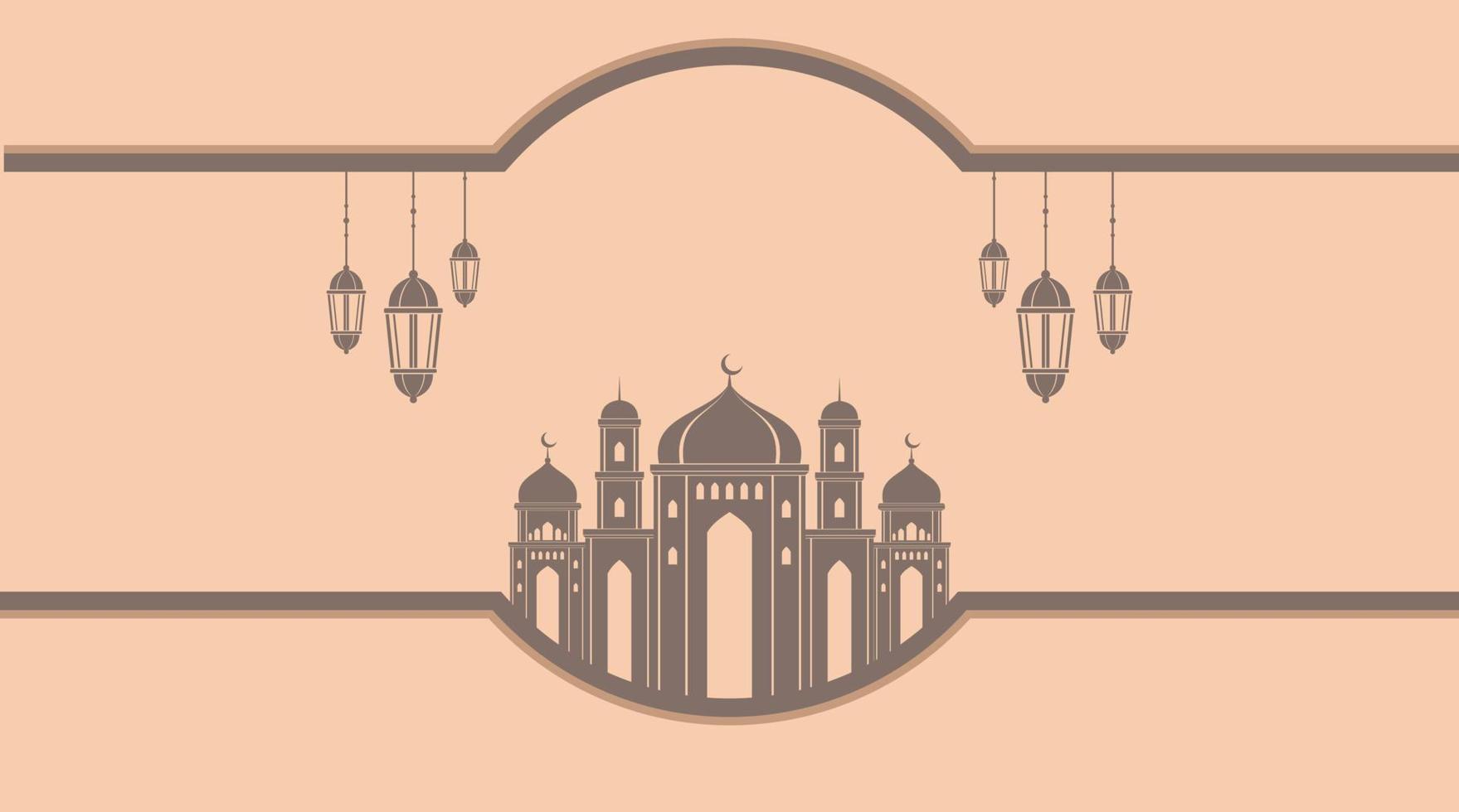 Islamic Background. Eid Mubarak Background. Ramadan Kareem Background. vector