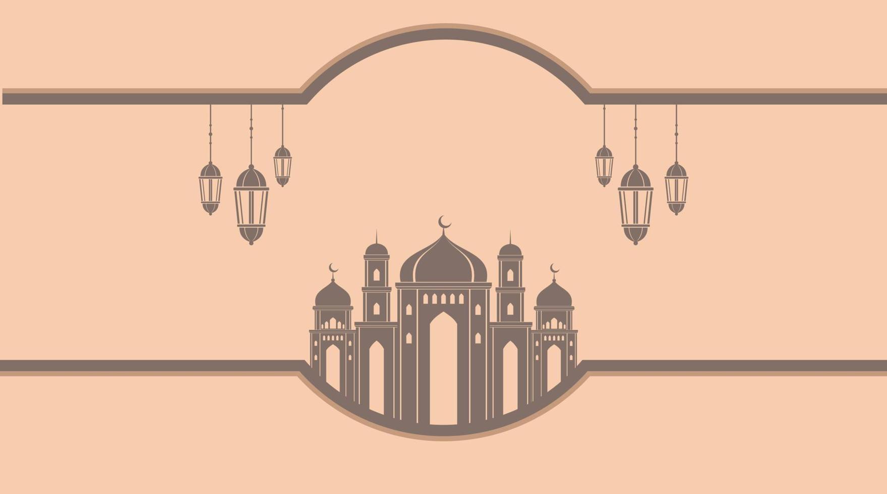 fondo islámico. fondo de eid mubarak. fondo de ramadán kareem. vector