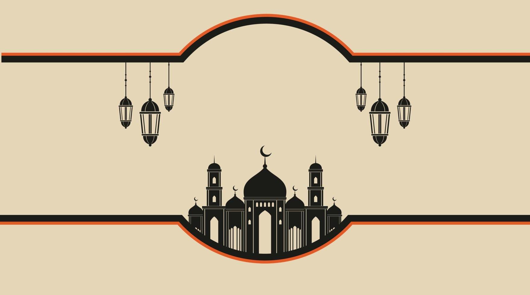 Islamic Background. Eid Mubarak Background. Ramadan Kareem Background. vector