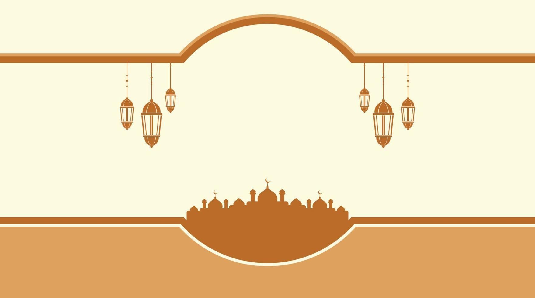 fondo islámico. fondo de eid mubarak. fondo de ramadán kareem. vector