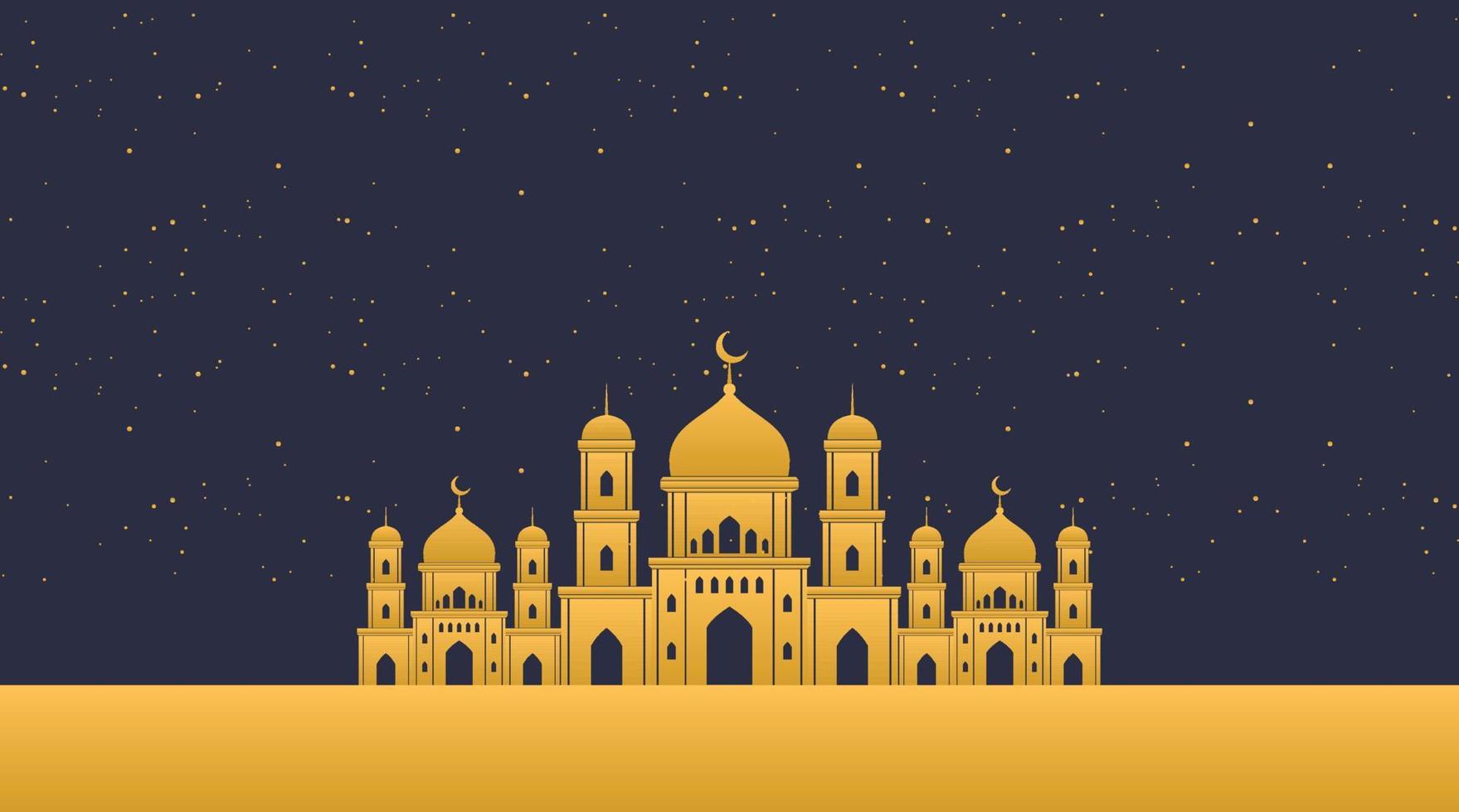 fondo islámico. fondo de eid mubarak. fondo de ramadán kareem. vector