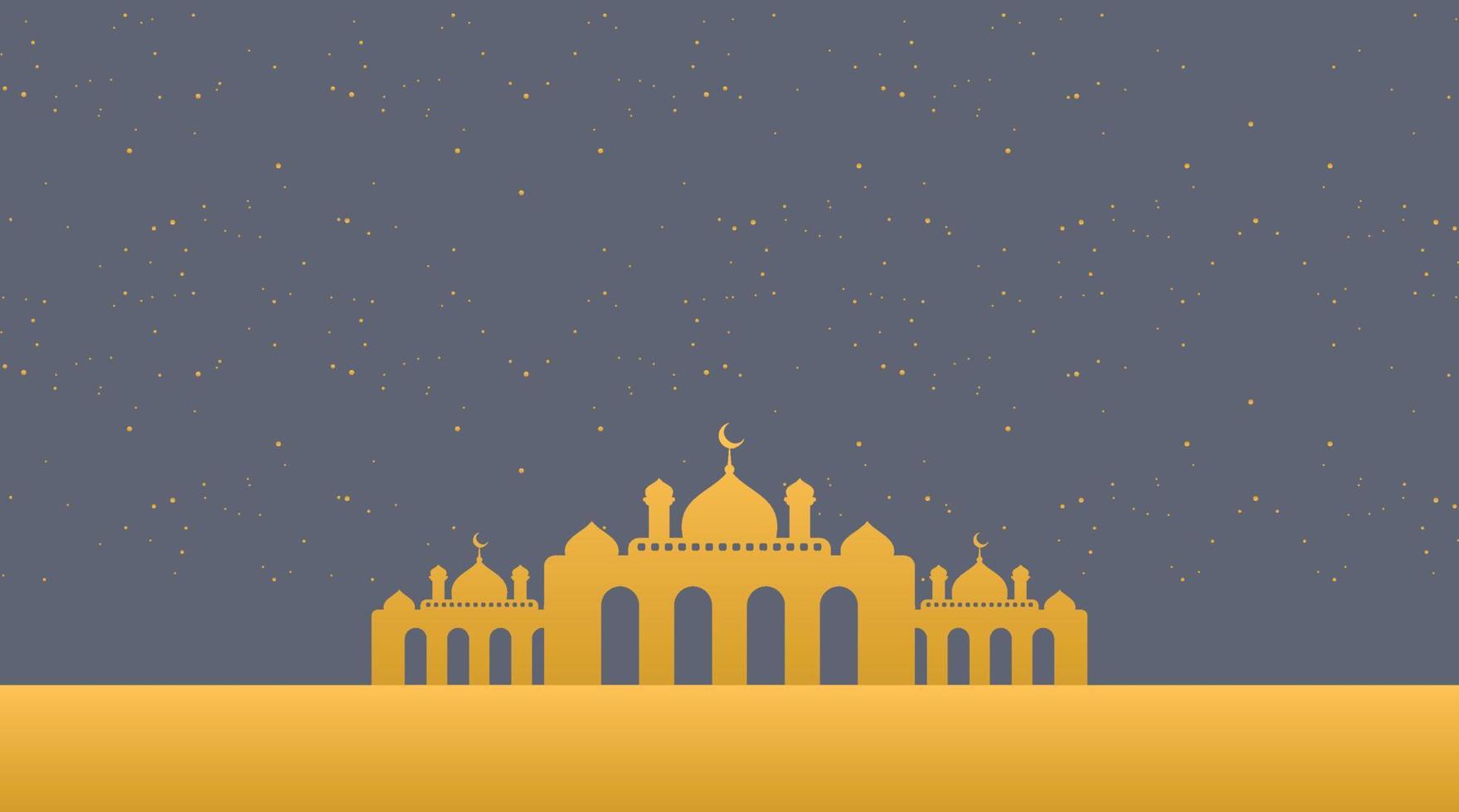 fondo islámico. fondo de eid mubarak. fondo de ramadán kareem. vector