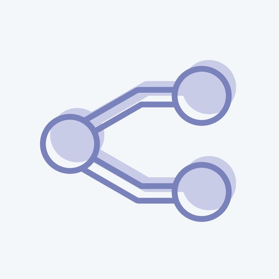 Icon Network. suitable for Education symbol. two tone style. simple design editable. design template vector. simple symbol illustration vector
