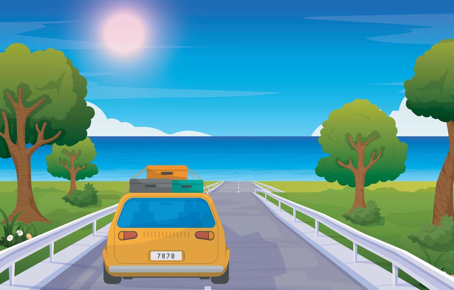 Summer Vacation Background vector