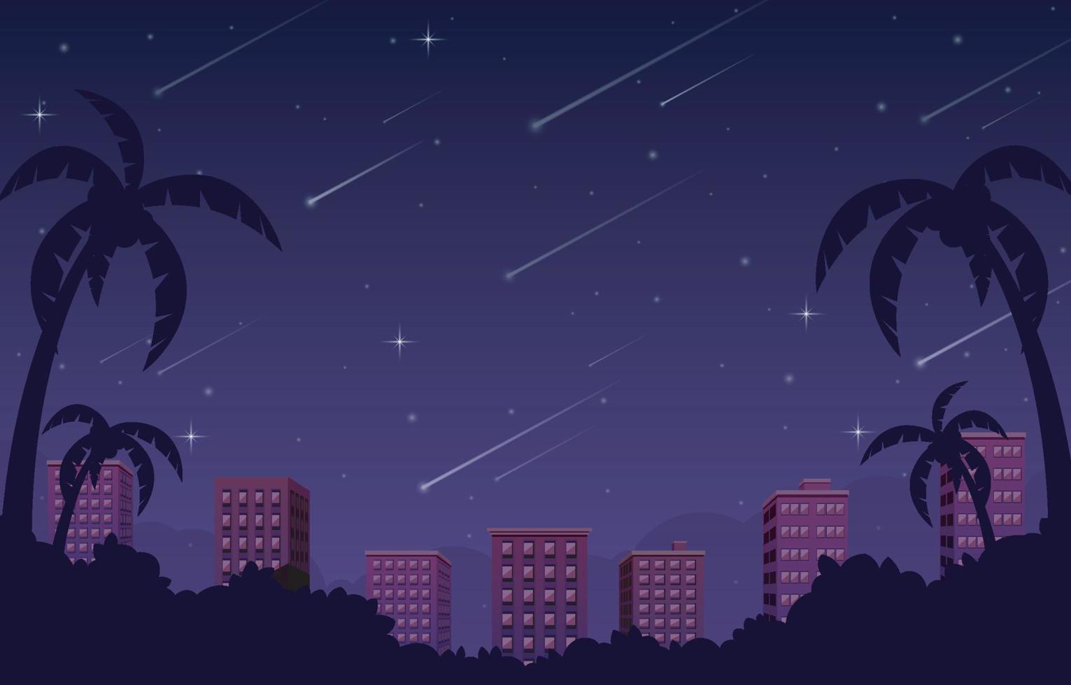 Meteor Shower Background vector