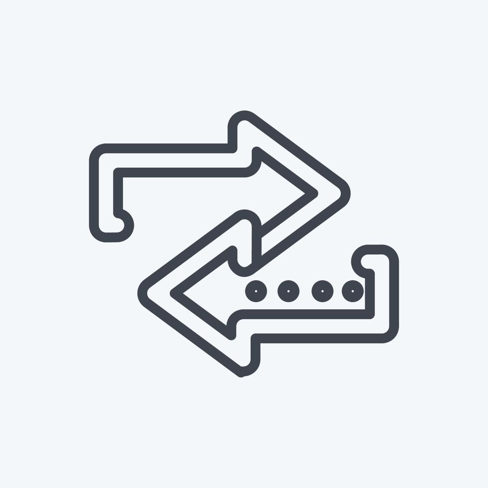 Icon Connection. suitable for Education symbol. line style. simple design editable. design template vector. simple symbol illustration vector