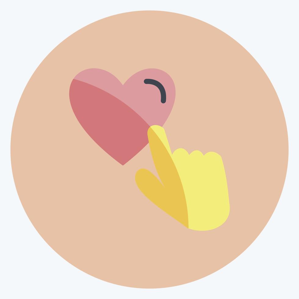 Icon Like. suitable for Feedback symbol. Flat Style. simple design editable. design template vector. simple symbol illustration vector