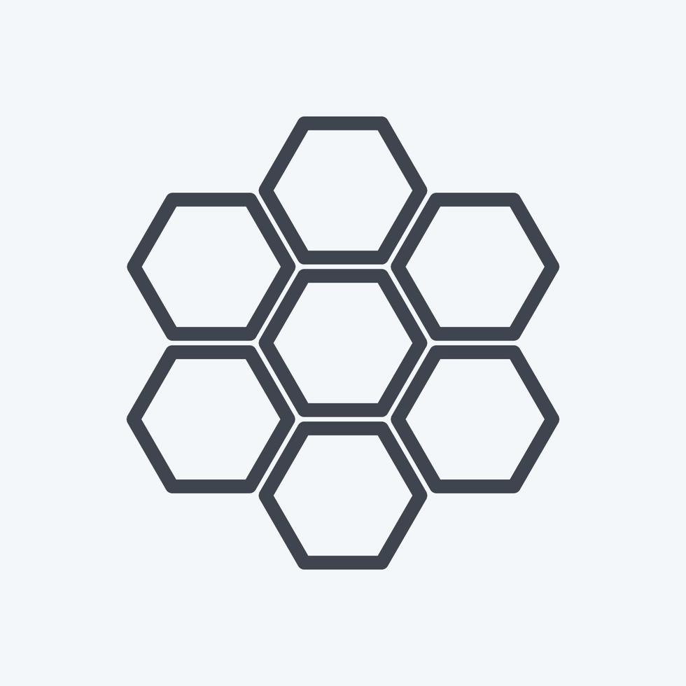 Icon Organizational Structure. suitable for Community symbol. line style. simple design editable. design template vector. simple symbol illustration vector