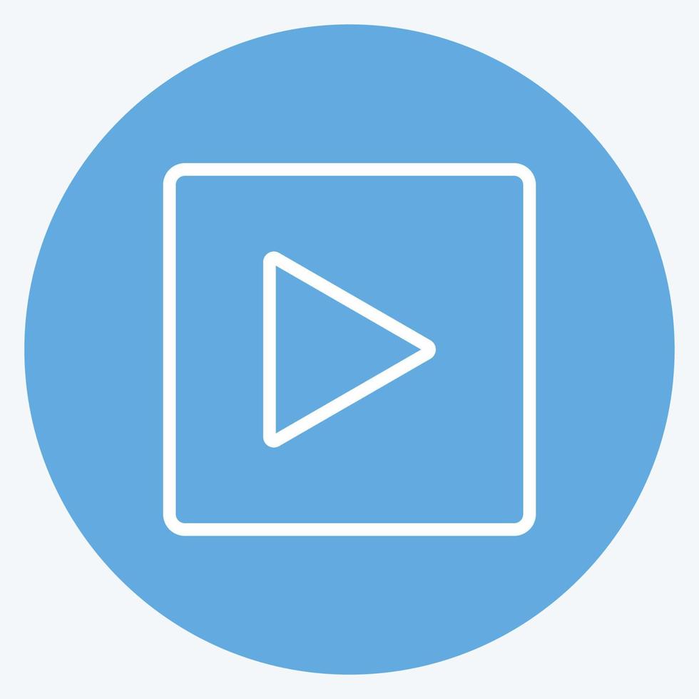 Icon Slideshow. suitable for Photo Editing symbol. blue eyes style. simple design editable. design template vector. simple symbol illustration vector