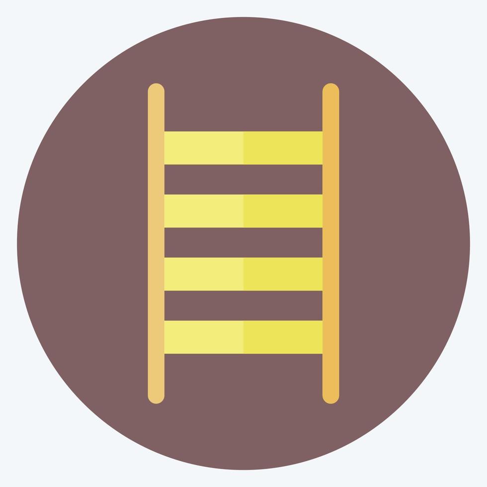 Icon Ladder. suitable for garden symbol. flat style. simple design editable. design template vector. simple symbol illustration vector
