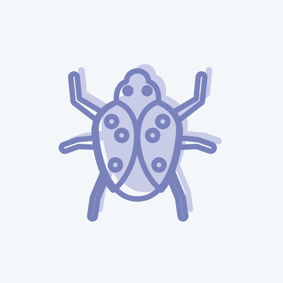 Icon Bug. suitable for Animal symbol. two tone style. simple design editable. design template vector. simple symbol illustration vector