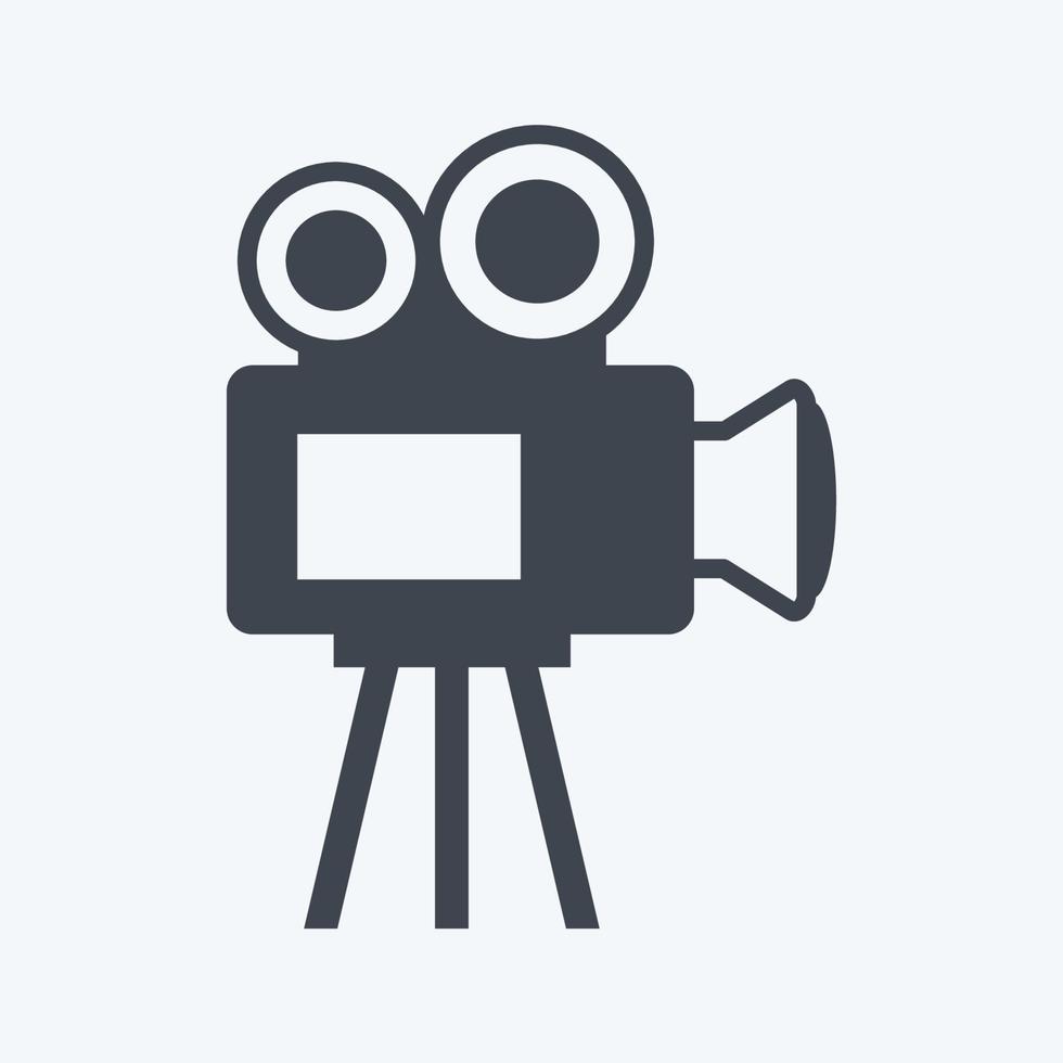 Icon Video Camera. suitable for Wedding symbol. glyph style. simple design editable. design template vector. simple symbol illustration vector