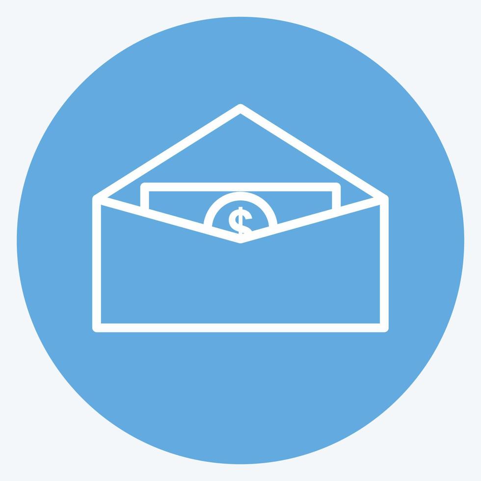Icon Send Money. suitable for digital web symbol. blue eyes style. simple design editable. design template vector. simple symbol illustration vector