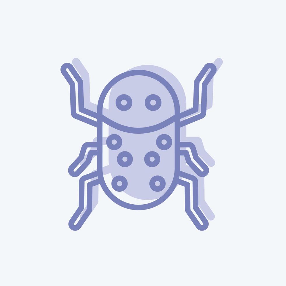 infestación de insectos icono. adecuado para el símbolo de desastres. estilo de dos tonos. diseño simple editable. vector de plantilla de diseño. ilustración de símbolo simple